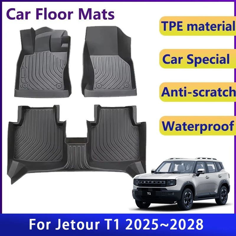 

Car Floor Mats For Jetour Shanhai T1 Freedom 2025 2026 2027 2028 Waterproof Covers Foot Carpet Left Hand Driver Auto Acesssories
