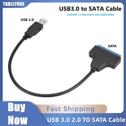 USB 3.0 / 2.0 SATA Cable Sata To USB 3.0 Adapter Up To 6 Gbps Support 2.5 Inch External HDD SSD Hard Drive 22 Pin Sata III Cable