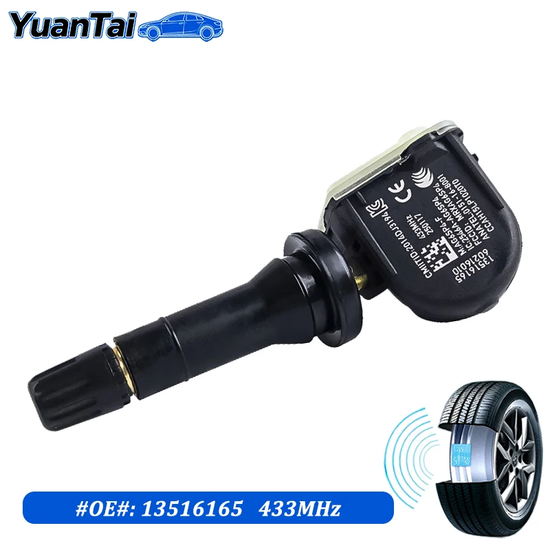 

High Quality Tire Pressure Sensor for Cadillac XT4 XT5 XT6 CT6 Buick GMC 2016 2017 2018 2019 2020 433MHz TPMS 13516166 13598773
