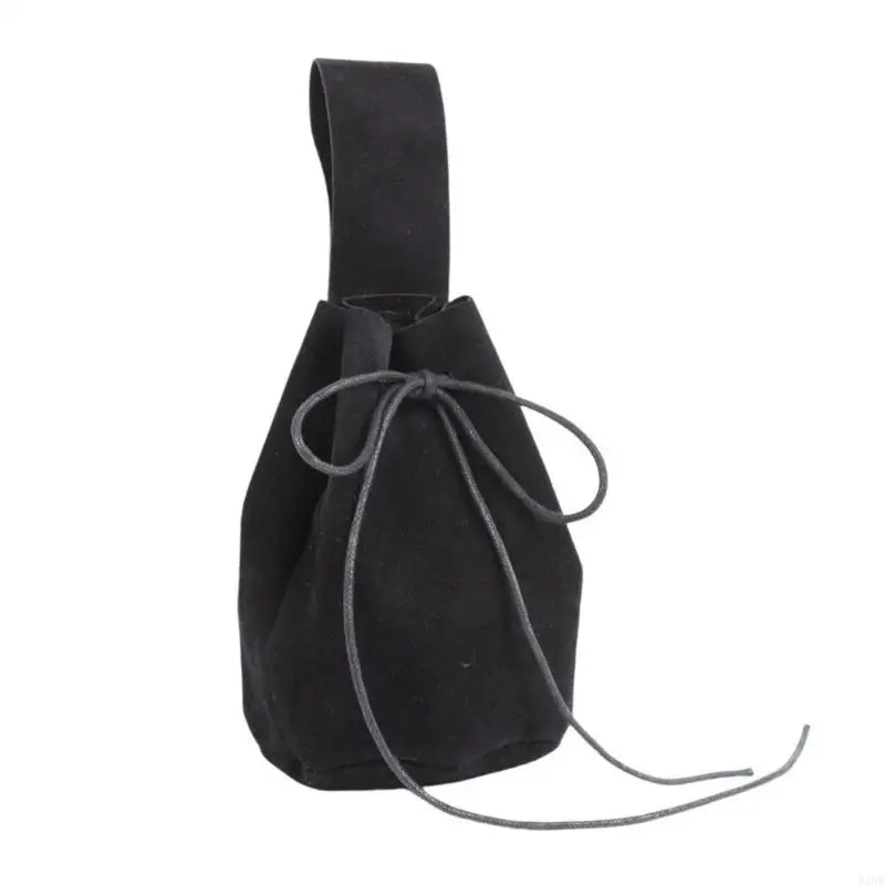 Y3NE Medieval Waist Pack Vintage Belt Waist Bag LARP Renaissances Costume Accessories for Women Men Leather Fanny Pack