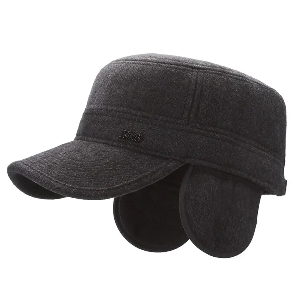 

Outdoor Ear Protection Winter Hat Windproof Warm Baseball Cap Adjustable Thick Earmuffs Hat for Men