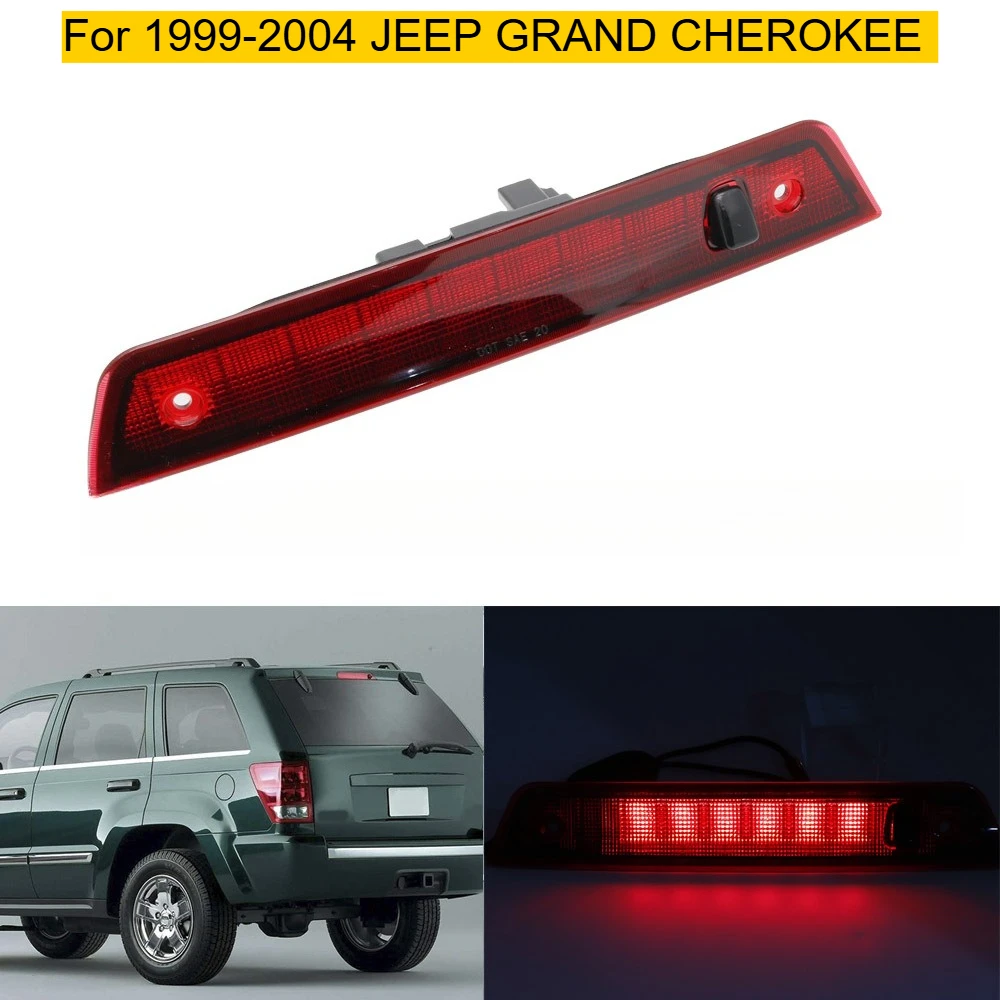 For Jeep Grand Cherokee 1999 2000 2001 2002 2003 2004 Grand Cherokee Retrofit Parts High Brake Light Red Light