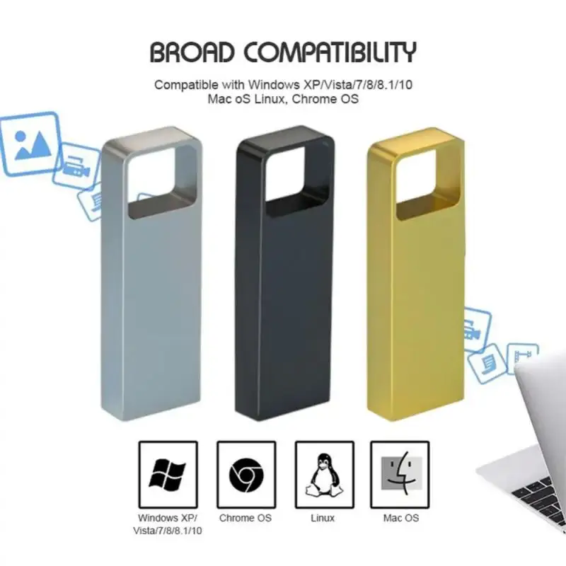 แฟลชไดรฟ์ Usb3.0ใหม่2024แฟลชไดรฟ์โลหะความเร็วสูงกันน้ำแบบพกพาหน่วยความจำ USB สำหรับอุปกรณ์จัดเก็บคอมพิวเตอร์