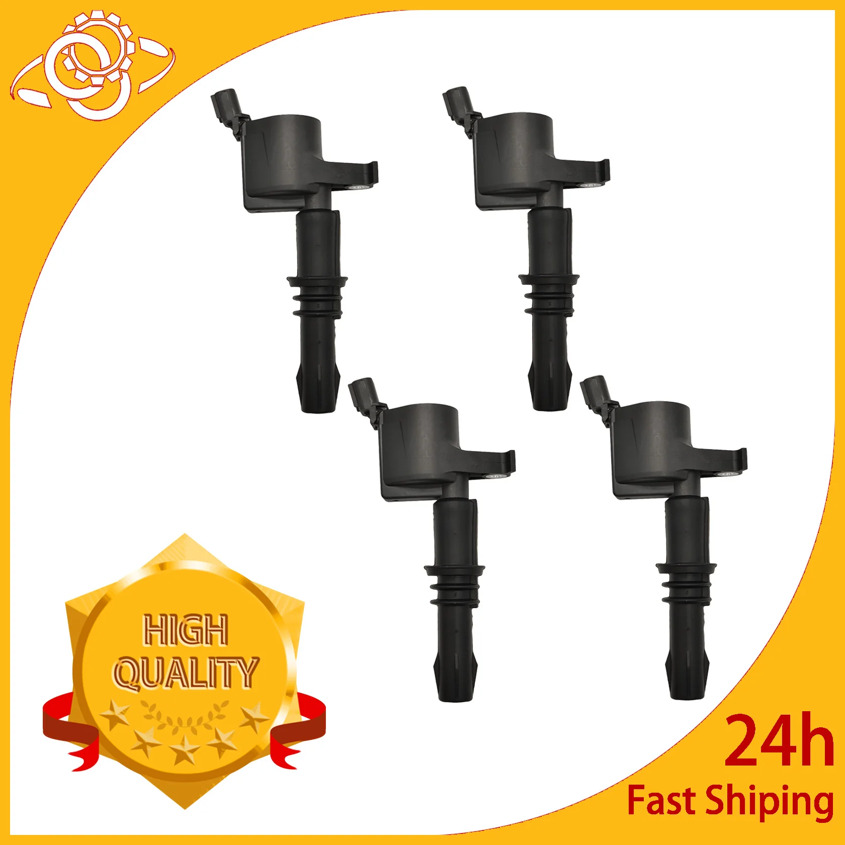 

4pcs Ignition Coil For Ford 2004 2005 2006 2007 2008 F-150 Explorer Mustang 4.6L 5.4L V8 OEM 3L3Z-12029-BA 3L3Z12029BA DG511