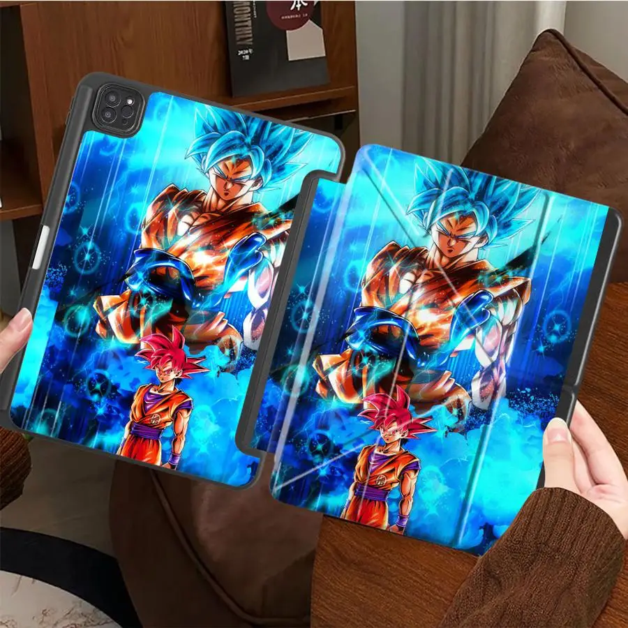 D-Dragon B-Ball G-Goku Case for Apple iPad 9th 10th Gen 11th Mini 7 6 5 12th Pro M4 13 2025 2026 Air 8 M2 M3 3 with Pencil Slot