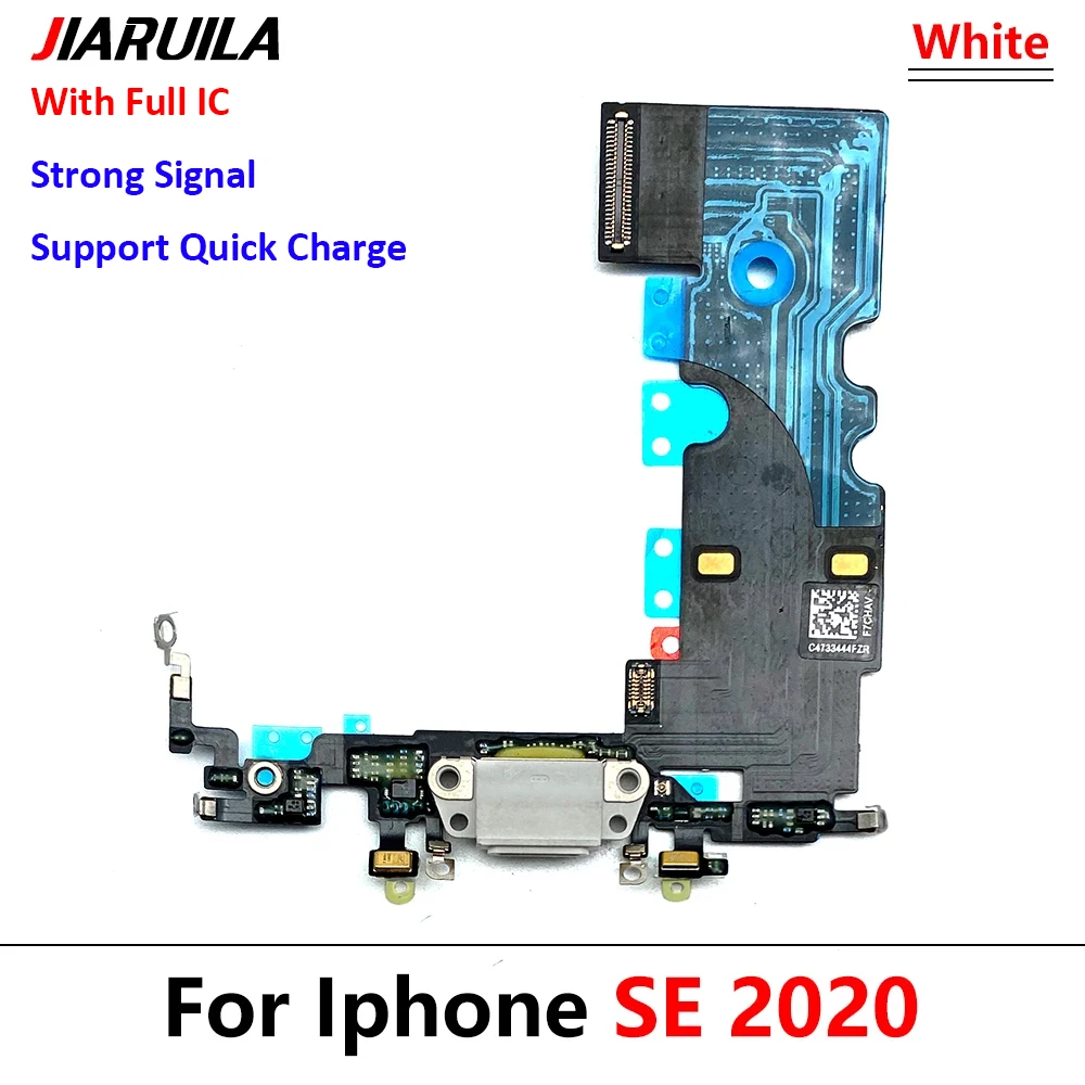 For iPhone Se 2020 Dock Connector Micro USB Charger Charging Port Flex Cable Microphone Board