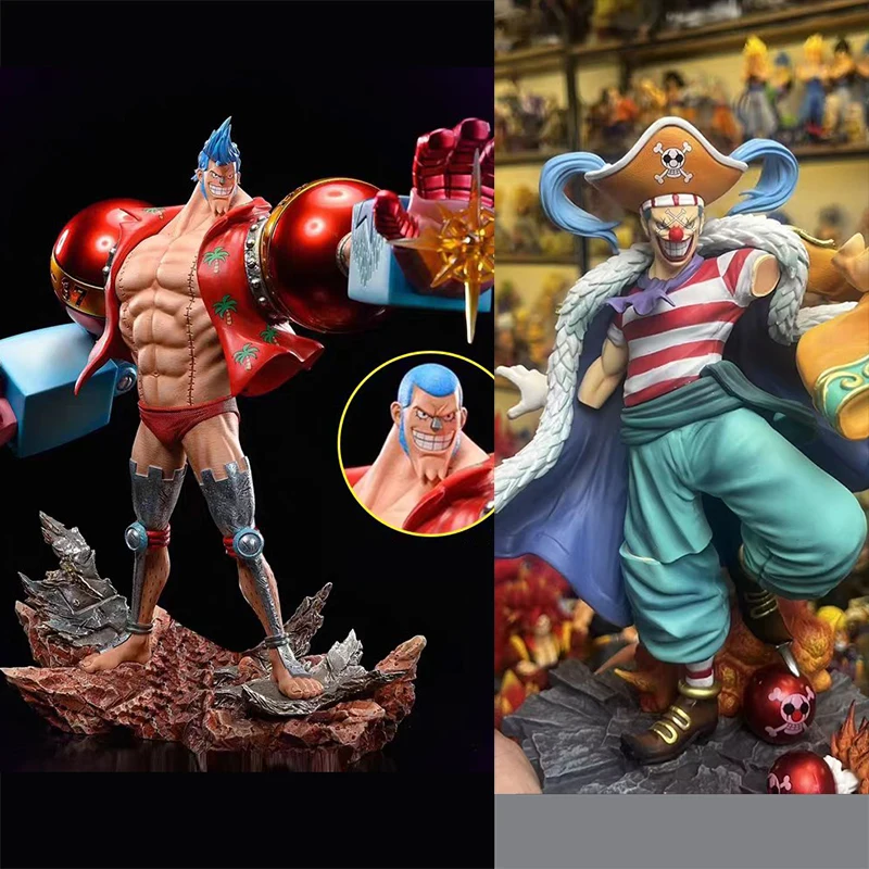 

Anime Franky One Piece Figure Action Buggy Four Emperors Figurine Inuyasha Sesshomaru Figures Era Tree Statue Collection Model