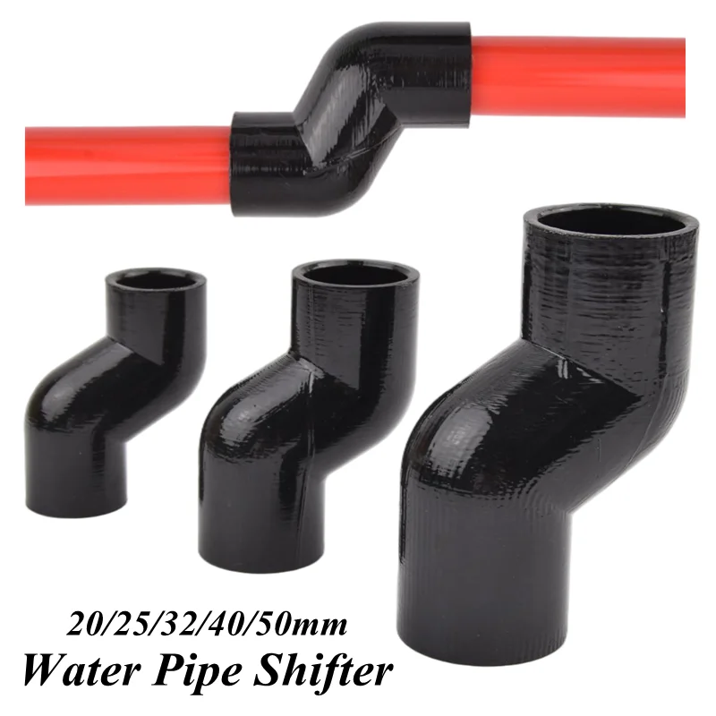 20~50mm PVC Pipe Shifter Aquarium Fish Tank 45 ° Pipe Fitting Shifter Joint Aquarium Turnover Box Pipe Change Accessories
