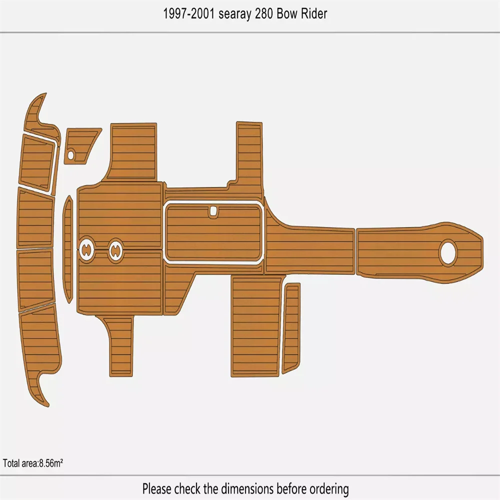 1997-2001 sea ray 280 BR Cockpit Swim platform 1/4