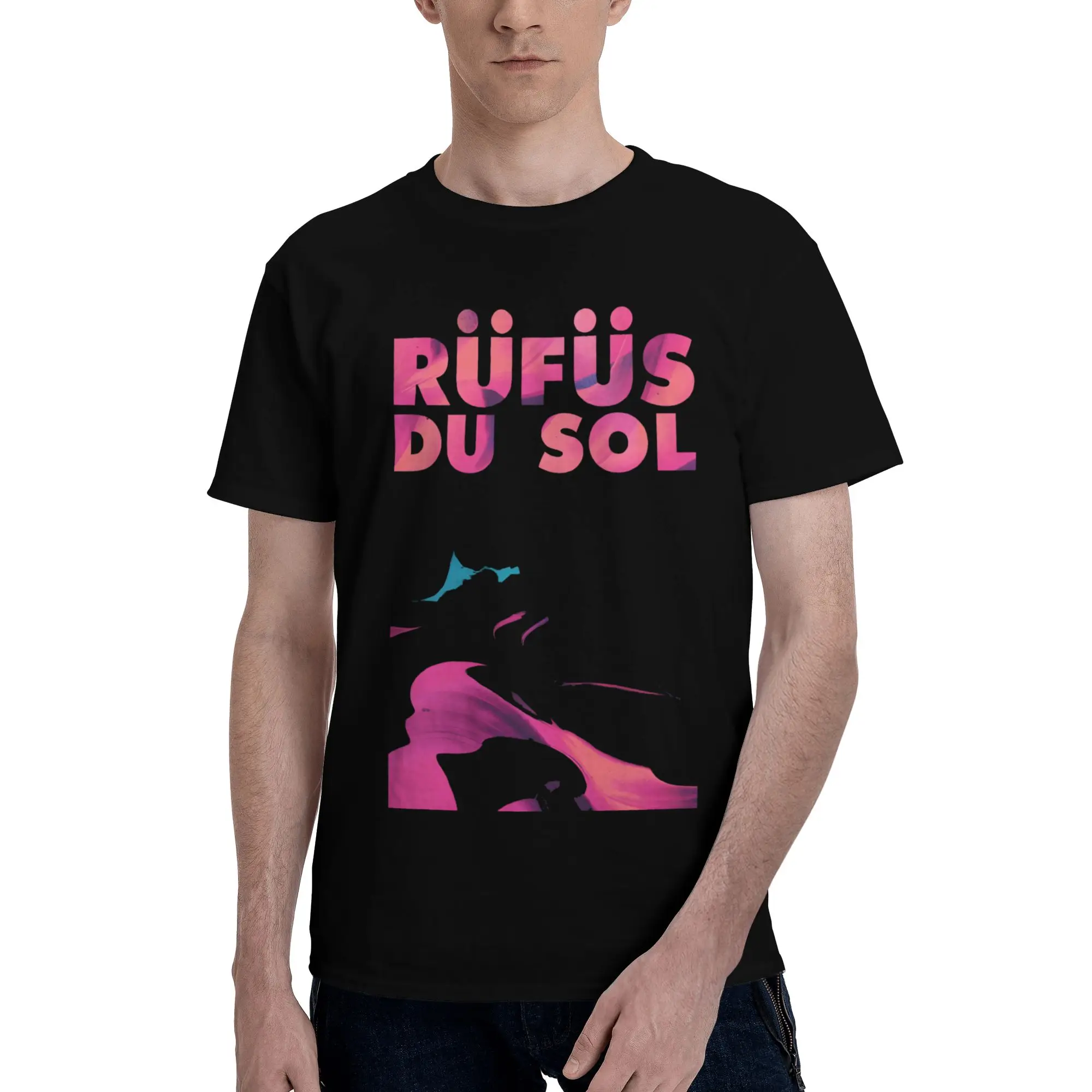 Rufus Du Sol 2026 Concert Merch Unisex T Shirts Cotton Tee Printed  Tops T-shirt