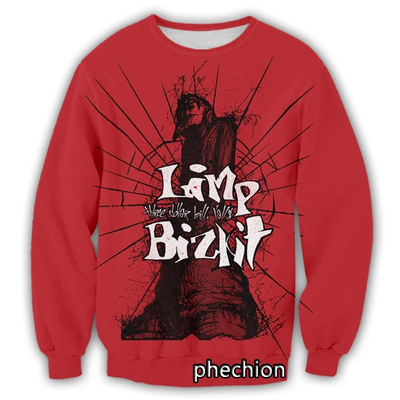 phechion New Fashion Men/Women Limp Bizkit 3D Print Casual Sweatshirt Streetwear Men Loose Sporting Sweatshirt G55