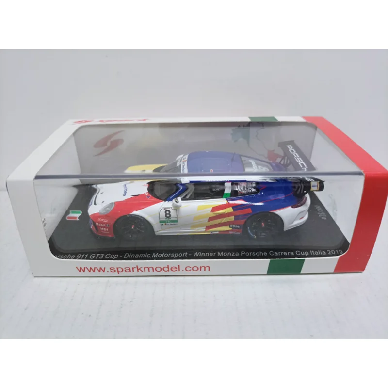 

Spark 1/43 Scale 911 GT3 Carrera 2019 Simulation Resin Sports Car Model Classics Adult Souvenir Gift Static Display