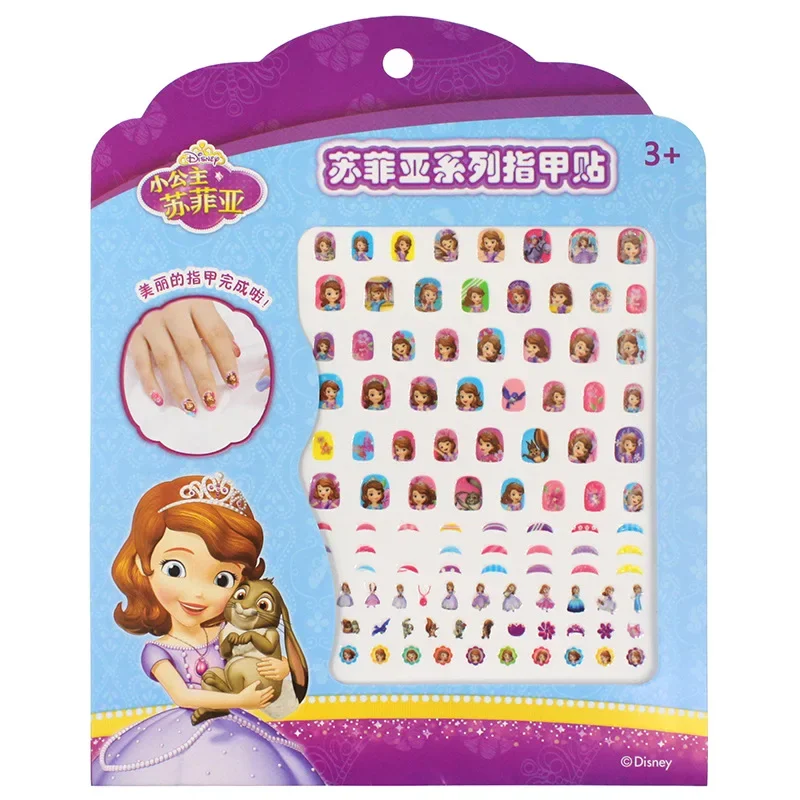 frozen elsa anna Nail Stickers Toy  new Disney Sofia White snow Princess girls  sticker  toys  for girlfriend kids  gift