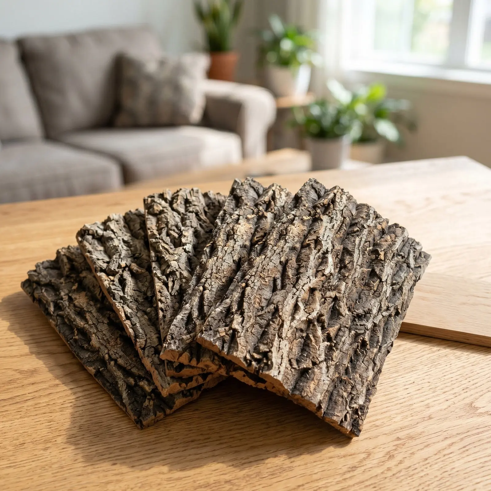 5 piezas de decoración de fondo de corcho para terrario de reptiles, tapete de escalada, fondo de habitación, decoración de pared para dragón barbudo