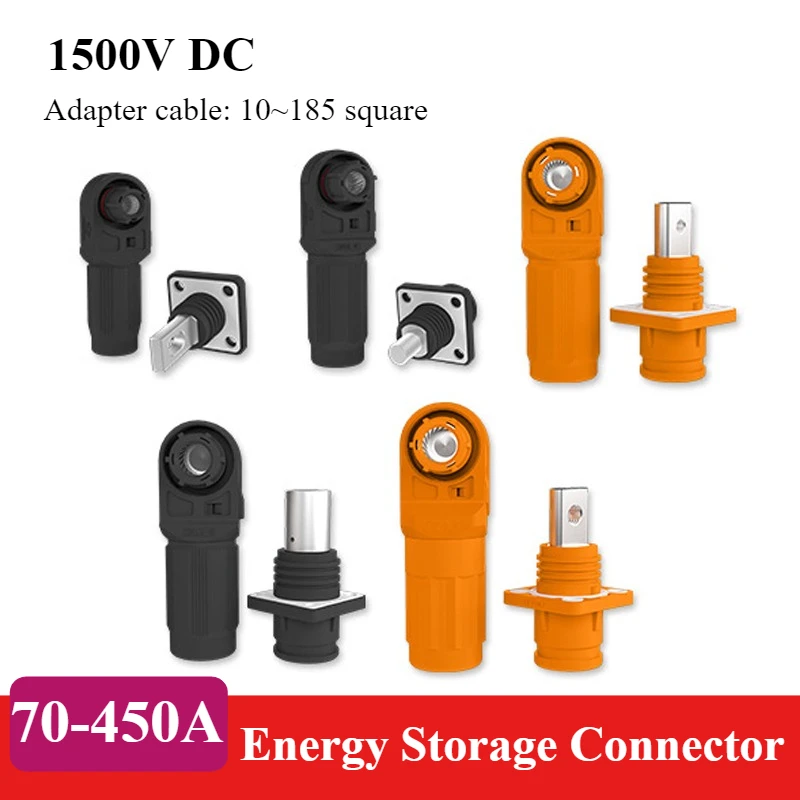 120A 200A Plug Socket Energy Storage Connector Single Core High Current 450A Power Terminal Wall Mounted Power Output Connector