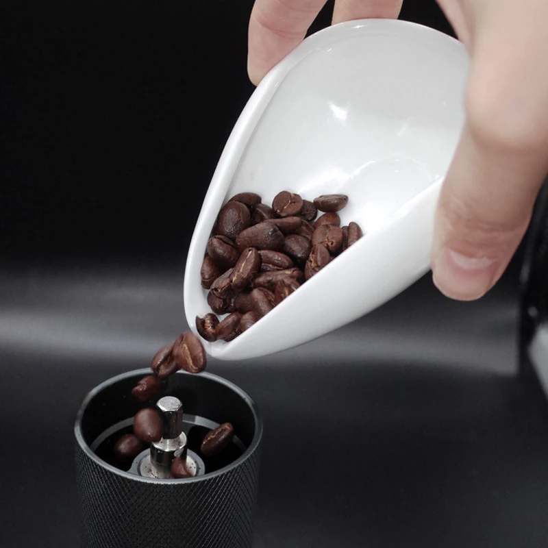 Coffee Beans Dose Trays Pure White Pottery Teaspoon Tea Separator Vessel Set Tools Coffee Bean Spoon Shovel Tea Trays