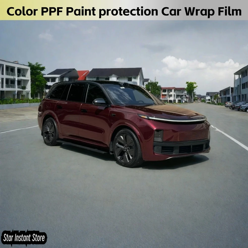 

Liquid Dragon Blood Red Car Wrap Vinyl Film, Diamond Effect Color Change TPU PPF, Bling Bling Self-Adhesive Vinyl Roll