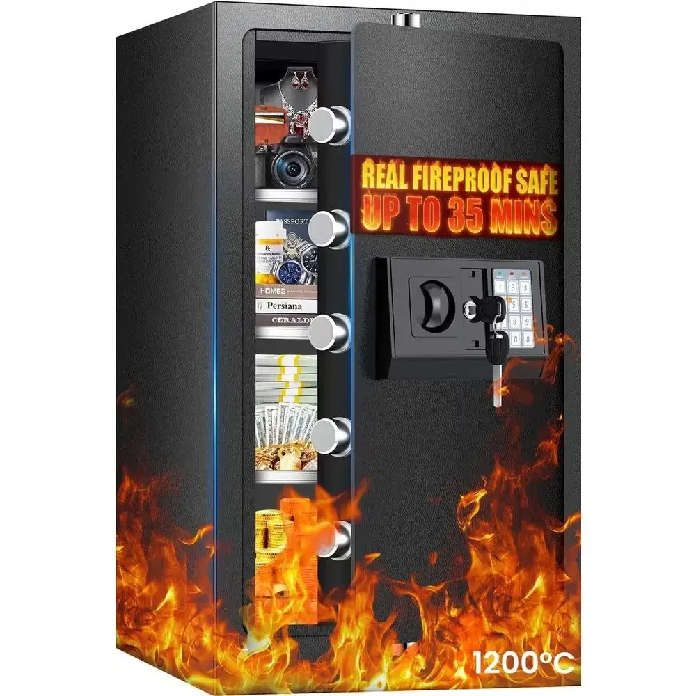 

Extra Large 7.5 Cu. Ft. Fireproof Safe Box with Digital Keypad for Home or Office, Secure Storage for Documents, Cash, and Valua
