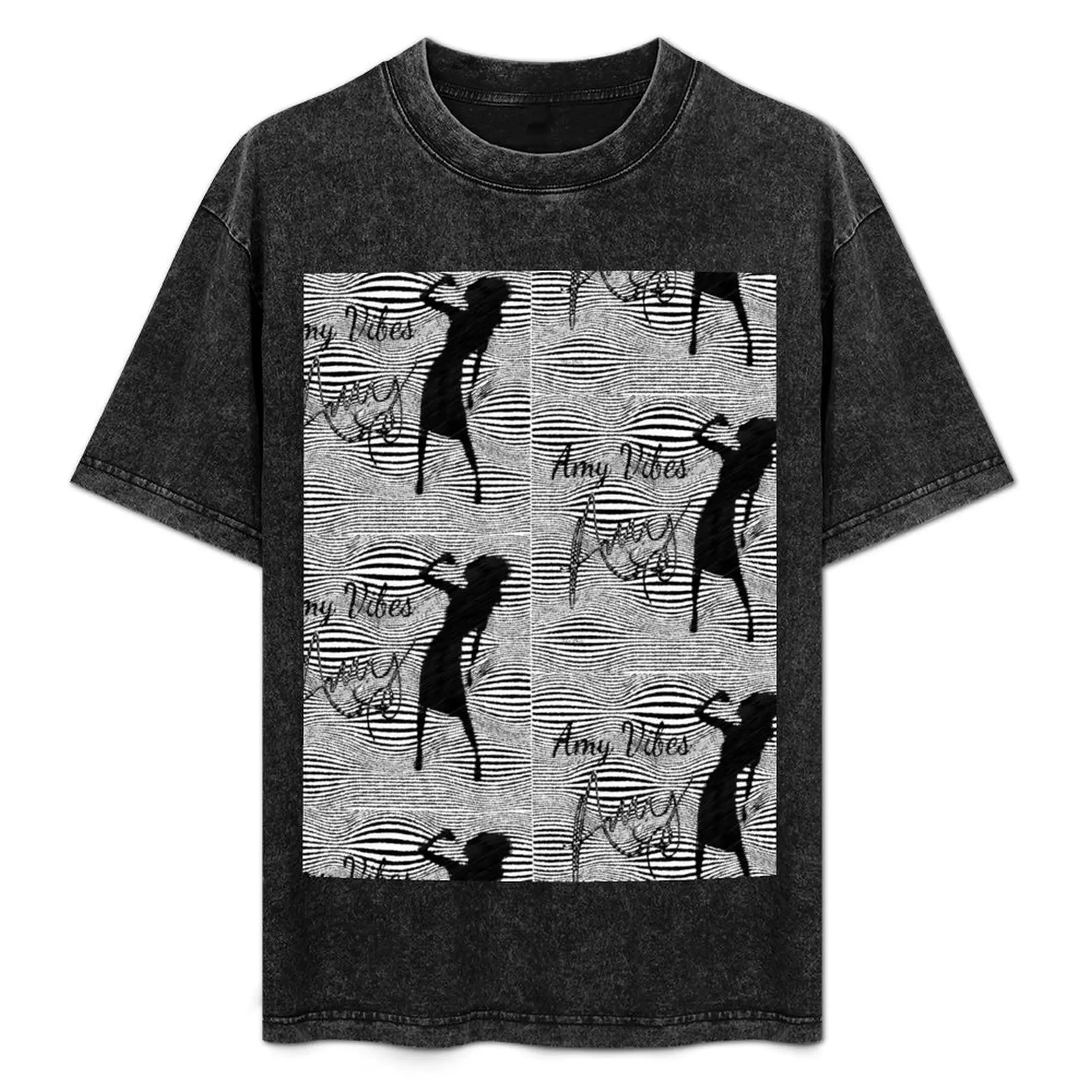 

Amy abstract retro vibe T-Shirt Casual Trendy Short Sleeve T-Shirt