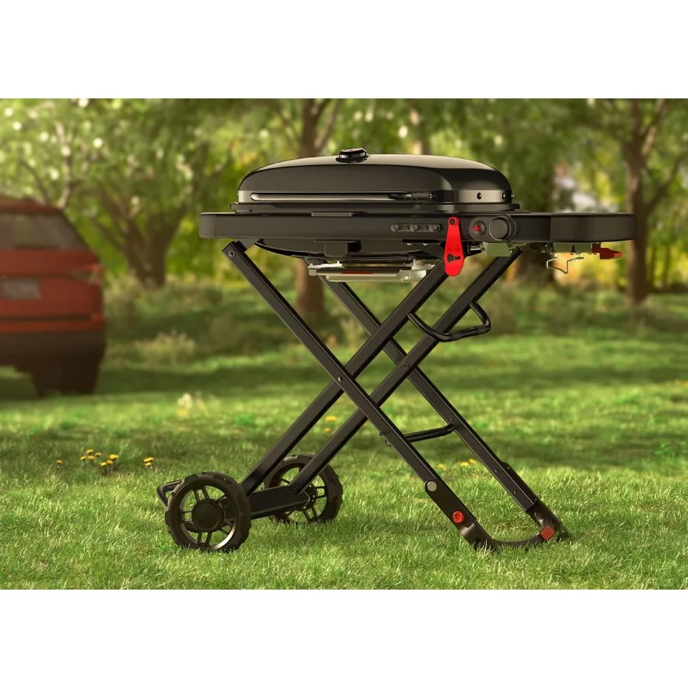 Traveller tragbarer Gasgrill, Stealth Edition