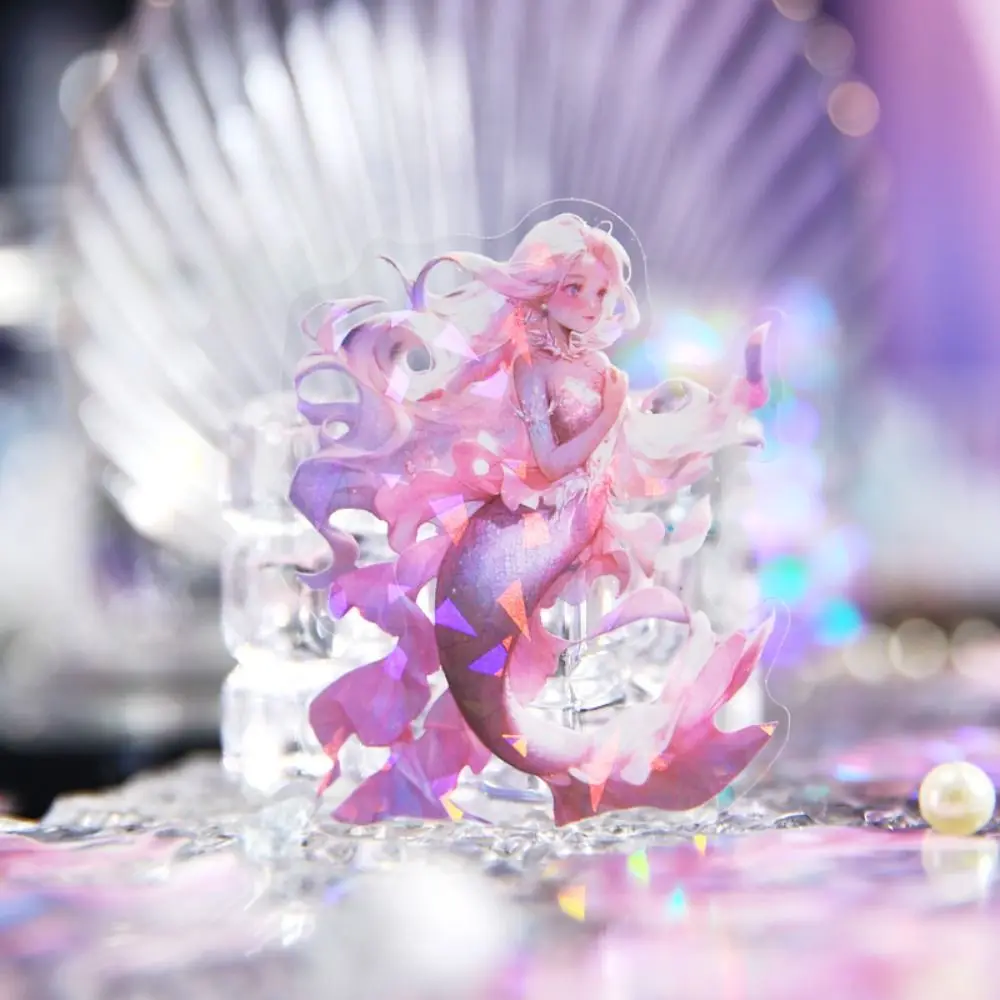 30pcs/bag Creative Dreamy Endless Ocean Sticker PVC Aesthetic DIY Material Sticker Sparkling Shiny Decorative Decals Album