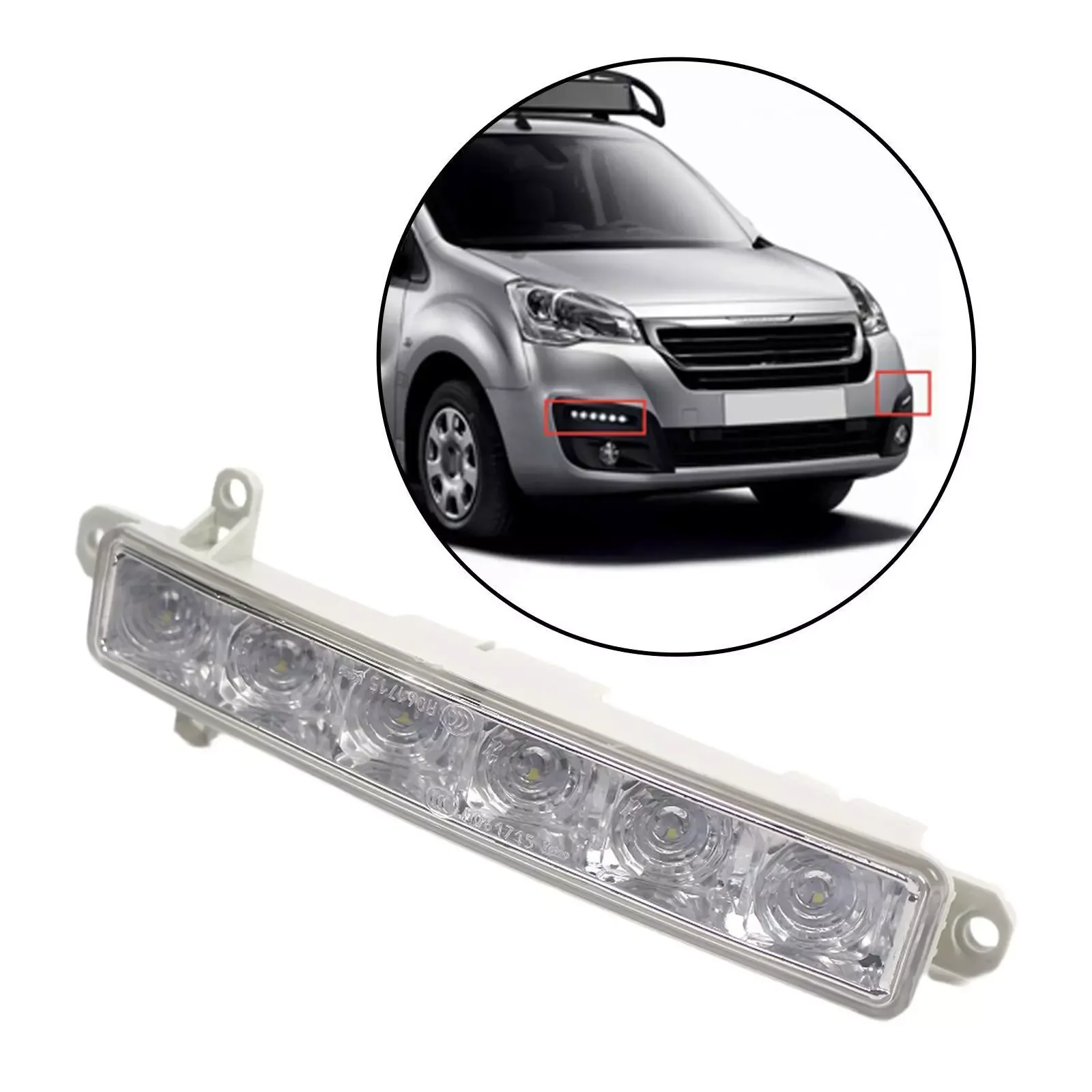 045448 LED Daytime Running Light Lamp Fog For Citroen Berlingo C3 Peugeot 308 Partner