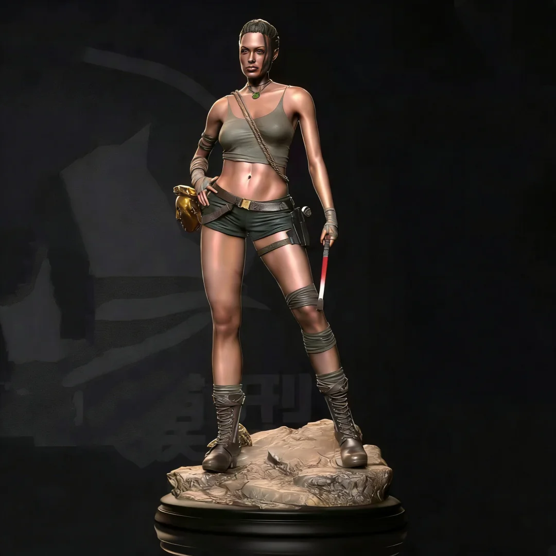 

1/24 Scale Resin Figure Model Kit Female explorer Laura Unassembled and Unpainted 3D printing DIY toy 123