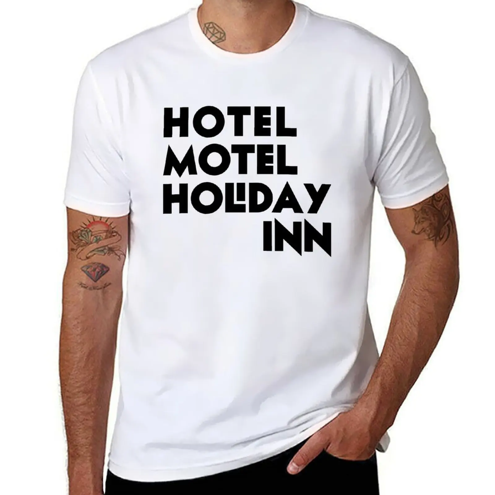 

Hotel Motel Holiday Inn T-Shirt cotton t shirts high quality man t shirt graphic T-Shirt