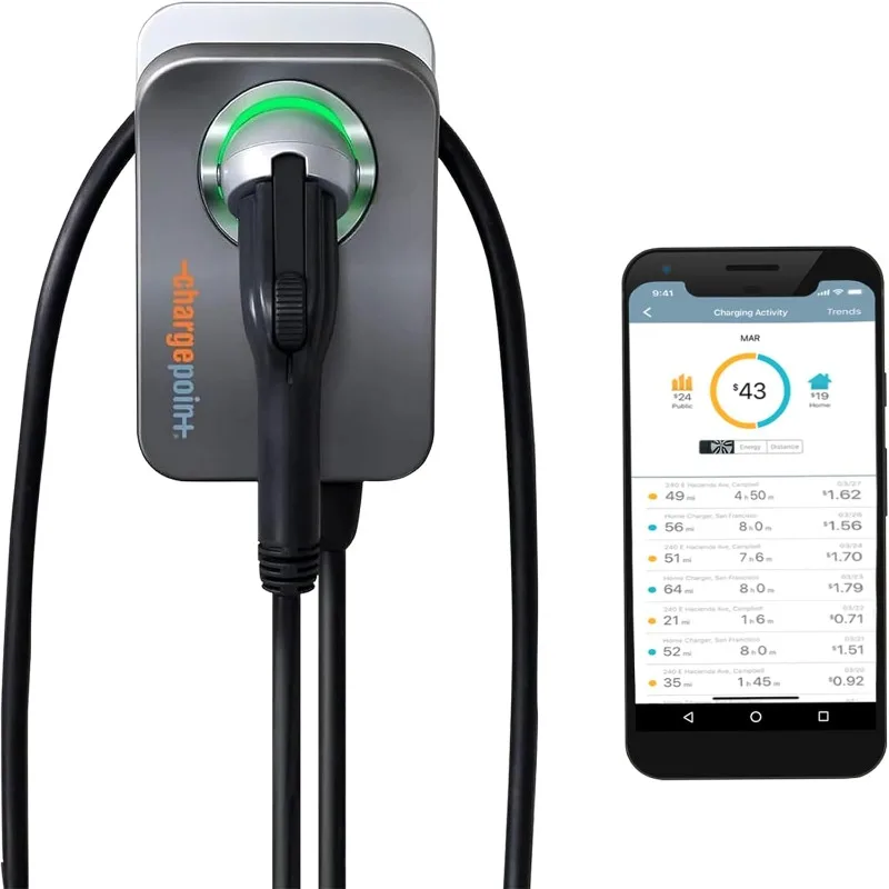 Hardwired EV Fast Charge Station, Electric Vehicle Charging Equipment Compatible with All EV Models