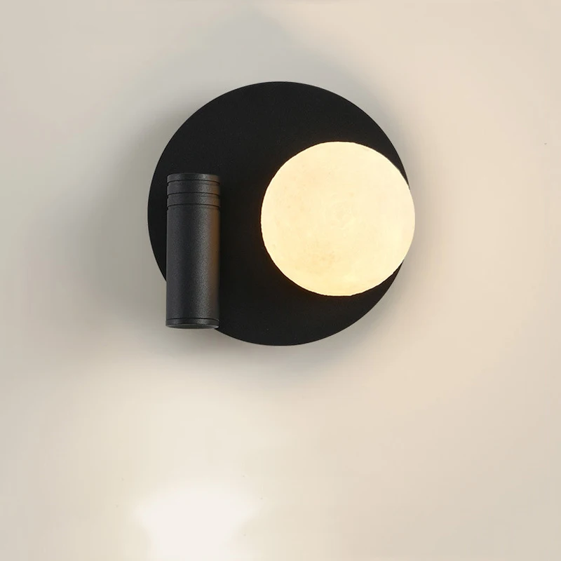 

Adjustable Nordic Creative Bedroom Wall Light Rotating Bedside Light Stair Corridor Mural Decorative Spotlight Reading Lamp