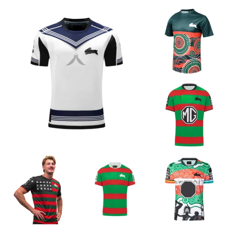 2024 Camiseta de Rugby del sur de Sídney Rabbitohs Anzac Indigenous Jersey