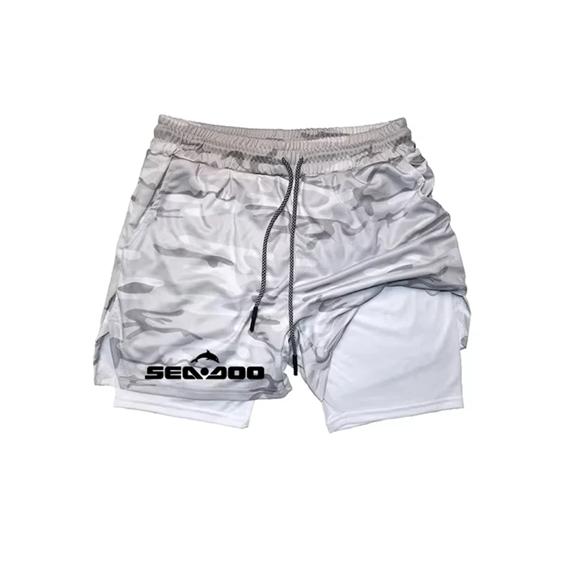 Men's Anime Hunter x Hunter Gym Shorts Bilayer 2-in-1 Breathable Quick-drying Absorb Sweat Sports Short Gym Jogging Pants df0578
