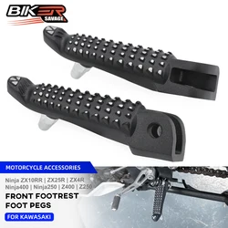Footrest Foot Pegs For Kawasaki Ninja 250 400 ZX-4R ZX-10R ZX-25R Z250 Z400 Motorcycle Rider Passenger Front Rear Pedal Ninja Z