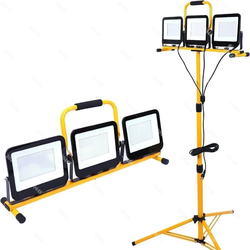

Led work light, portable flood light, bracket, outdoor car repair spotlight, construction site lighting, mains powered