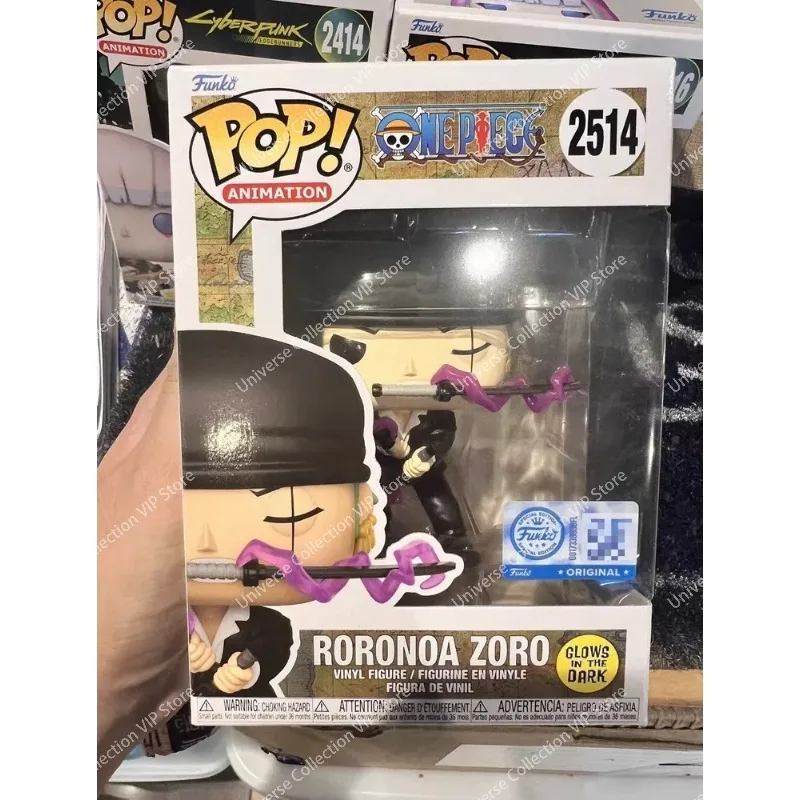 Funko POP One Piece Roronoa Zoro Haki Wrapped Dressrosa Arc Collectible Character Figure Anime Display Ornament Gift for Fans
