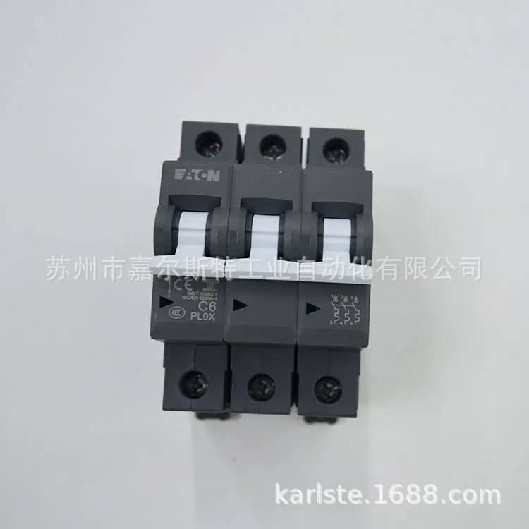 

2025 [Original And Genuine] American EATON Miniature Circuit Breaker PL9X-C6/3 6A 3P Physical Photo