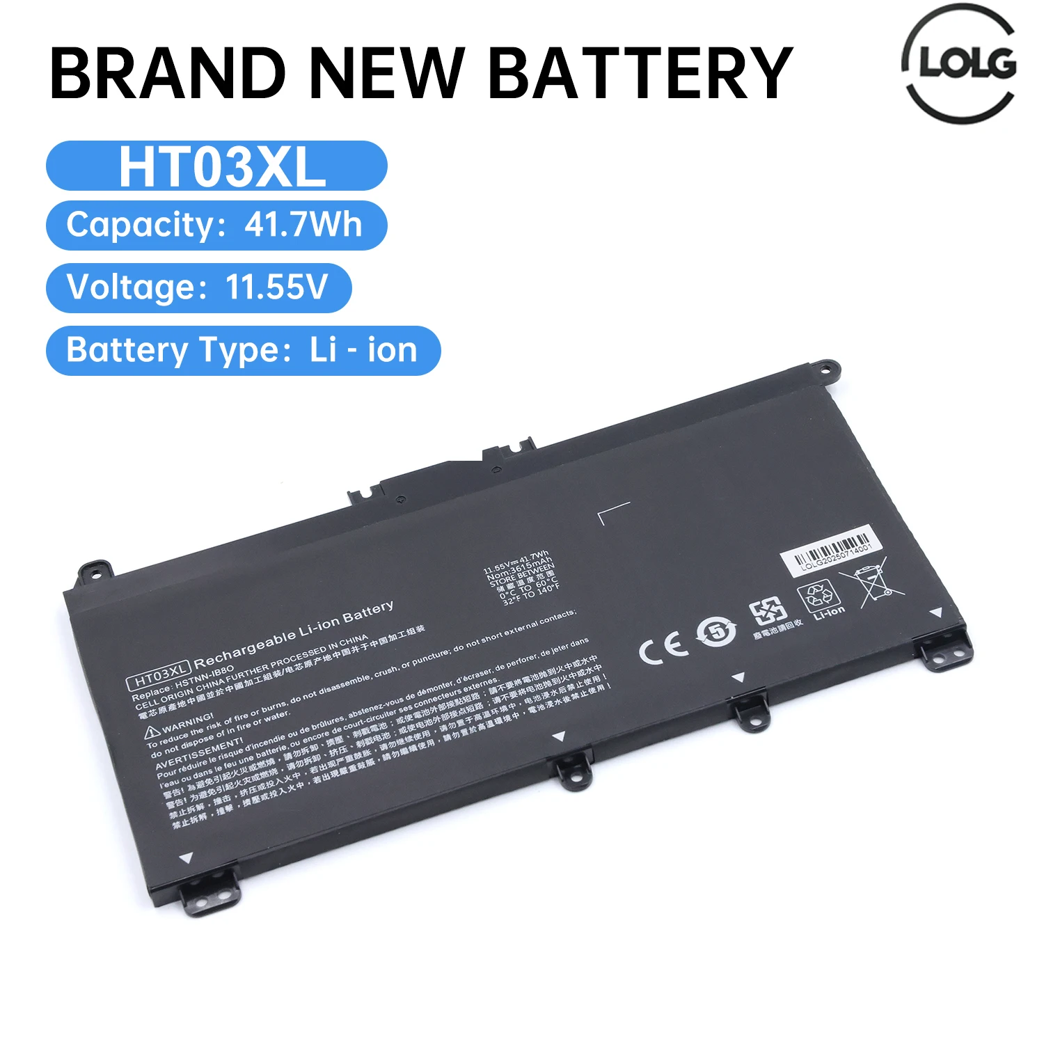 

LOLG HT03XL L11119-855 Laptop Battery HP Pavilion 14-CE 0025TU 14-CE0034TX 14-CF 14-DF 15-CS 15-DA 15-DB 15-DW 17-by 17-CA