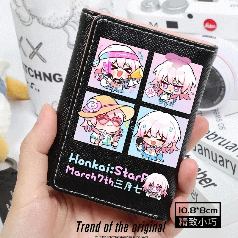 miHoYo Honkai Star Rail Anime Fashion Surrounding March 7th Kafka Clara BaiLu Homunculus Wallet Short Version Schoolgirls Gifts 2