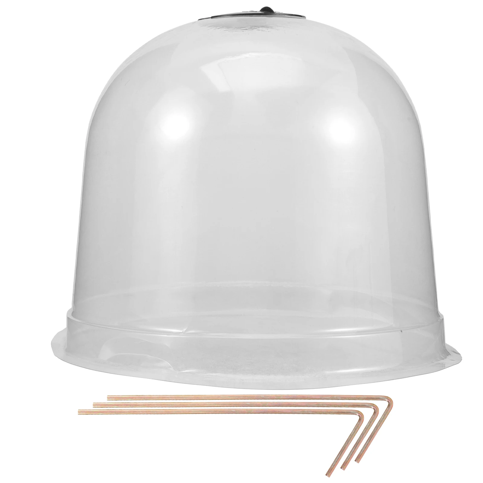 

Nursery Cover 26x20cm Plant Dome Transparent with Vent for Garden Protection Snow Frost Cloche Outdoor Growing Hood Humidity
