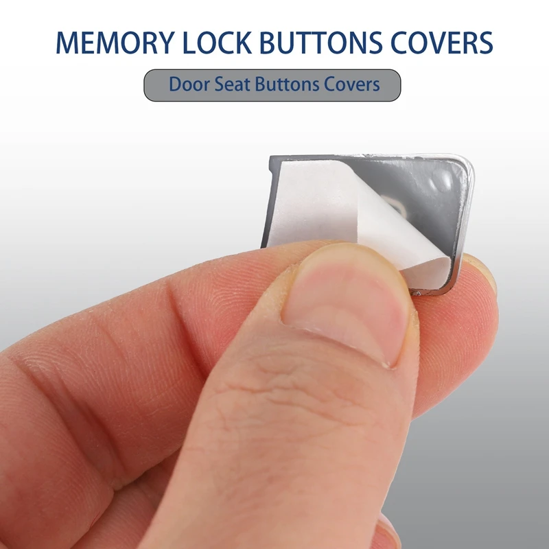 12Pcs Car Door Seat Memory Lock Buttons Covers Stickers For Mercedes Benz CLA/GLA/GLK/GLE/CLS/GL/ML/A/B/E image 4