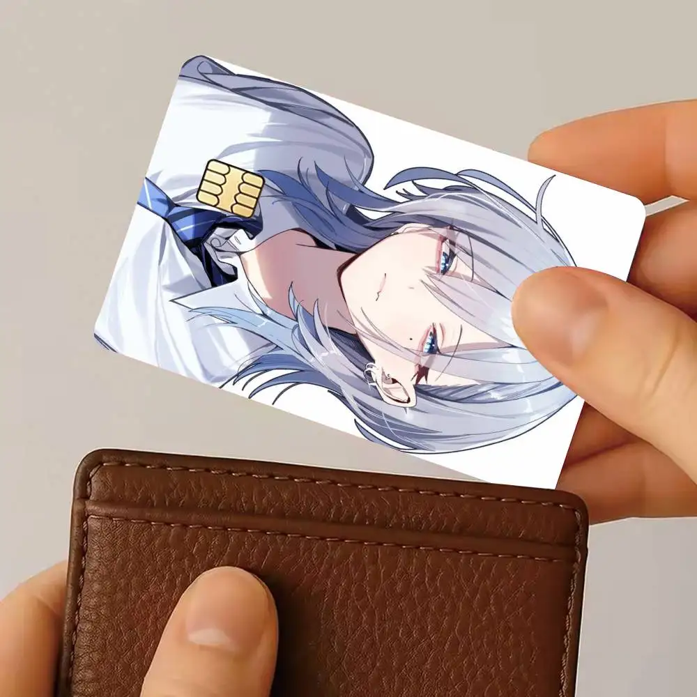 H-Haimiya S-Senpai Wa Kowakute Kawaii Credit Card HD Stickers Game Card Decal Small Chip Waterproof Sticker Gift