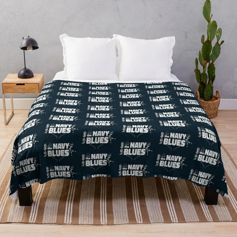 

We are the Navy Blues Throw Blanket Picnic Blanket Personalized Gift Dorm Room Essentials For Sofa Thin