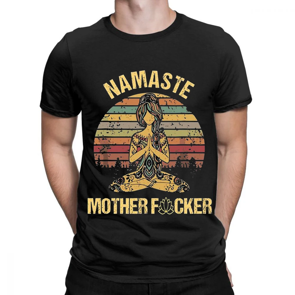 Namaste Mother T-Shirt Men O Neck cool summer T Shirts Short Sleeve Tees fashion Tops