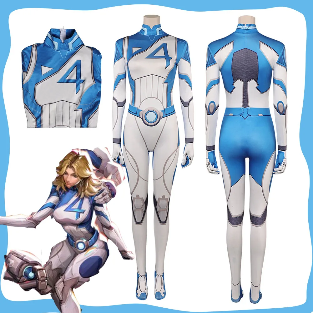 Susan Storm/Reed Richards Cosplay Bodysuit Movie Rivals Fantastic Cos Fourth Costume Psylocke Outfits Halloween Carnival Suit image 3