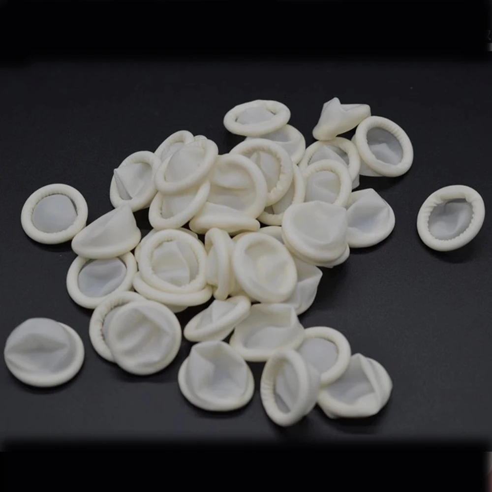 30/50/100PCS Finger Rubber Cots Protector Gloves Watch Repair Tool Natural Rubber Gloves Sterile Disposable Finger Cots