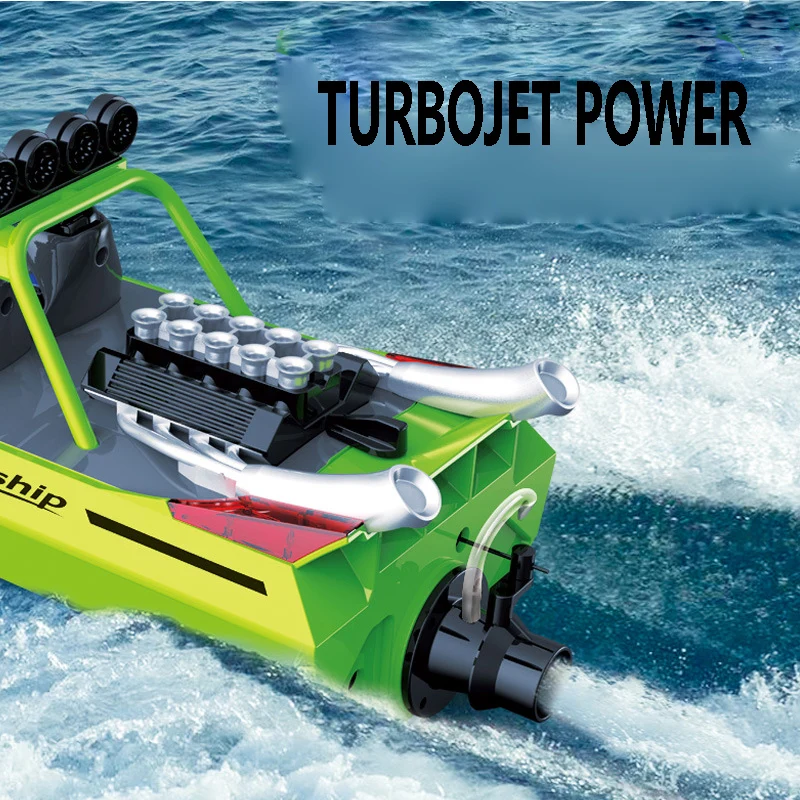 2.4G TX725 Wireless Remote Control Boat Turbo Jet Speedboat Flip Reset For Boys Water Toy for Kids Boat Gifit Adult Fun view 2