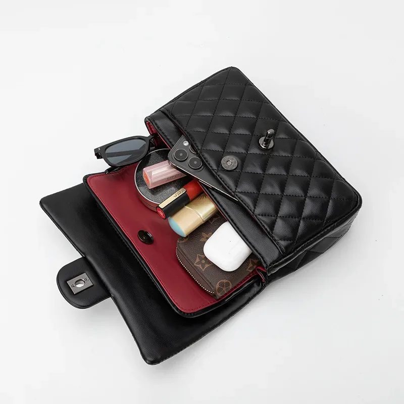 สุภาพสตรีหนังCrossbodyกระเป๋าไหล่กระเป๋าถือMessenger Tote Luxury Designerแบรนด์ผู้หญิงClassic Elegantยอดนิยม