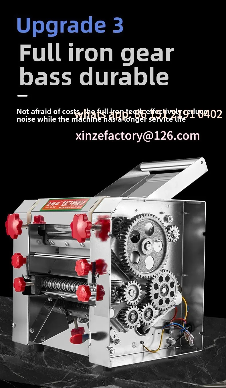 ماكينة صنع المكرونة الكهربائية الكبيرة القابلة للتخصيص ماكينة لف أوتوماتيكية من الفولاذ المقاوم للصدأ #3