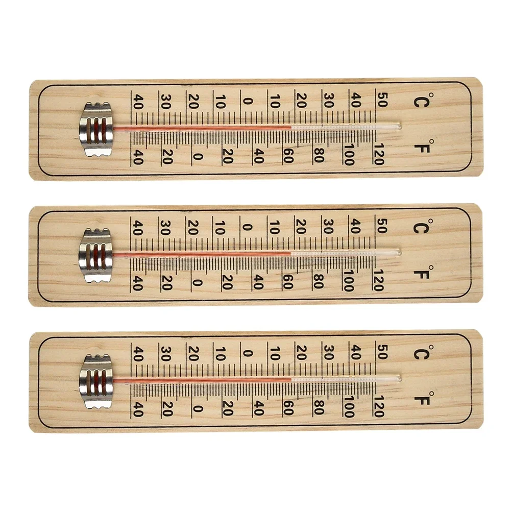 High-Quality Wooden Thermometers For Indoor And Outdoor Use - Get Accurate Readings In Celsius And Fahrenheit!