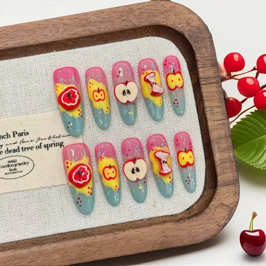 10PCS Green Apple P… - image